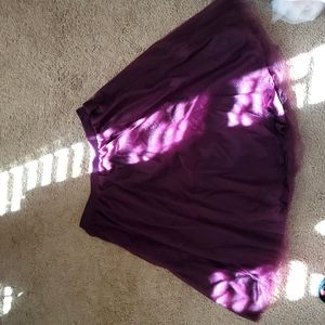 Burgundy Tulle Tutu Skirt